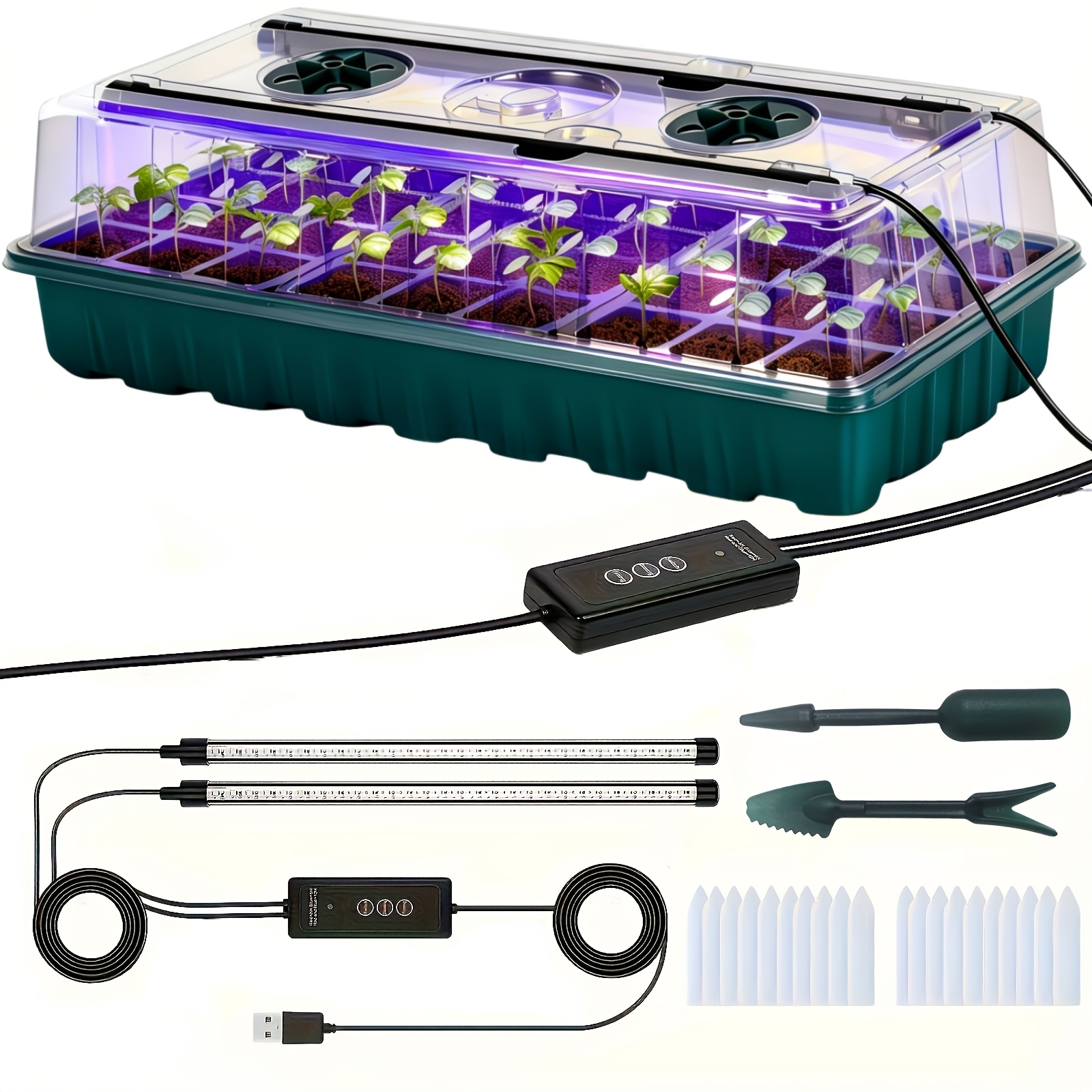 Smart Garden Led Lights - High Dome Seedling Propagation Tray Kit