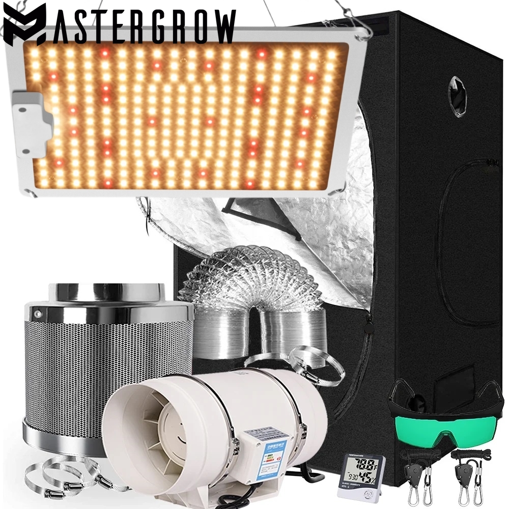 Grow Tent Complete Kit - Grow Tent Growbox Hydroponics Growing System