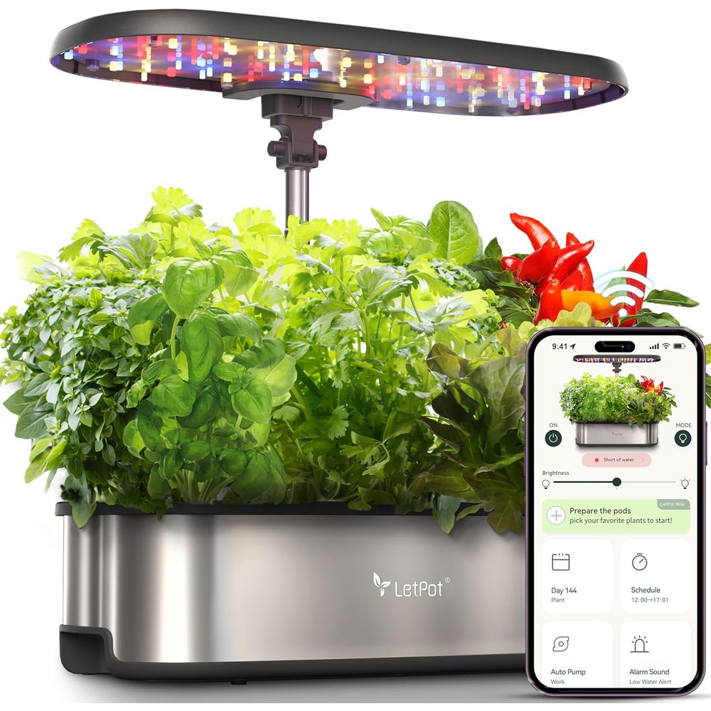 Indoor Herb Garden Kit - 12-Pod Hydroponic Herb Garden Indoor Kit,