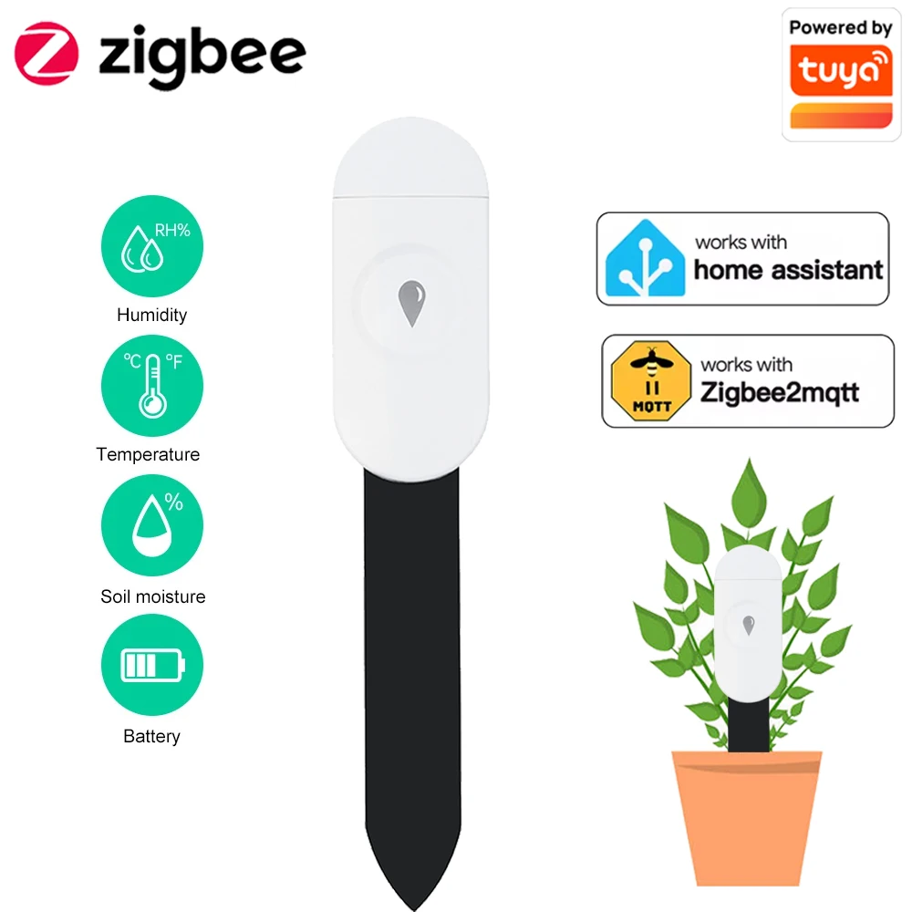 Smart Garden Products - Tuya Zigbee Temperature Humidity Moisture Detector