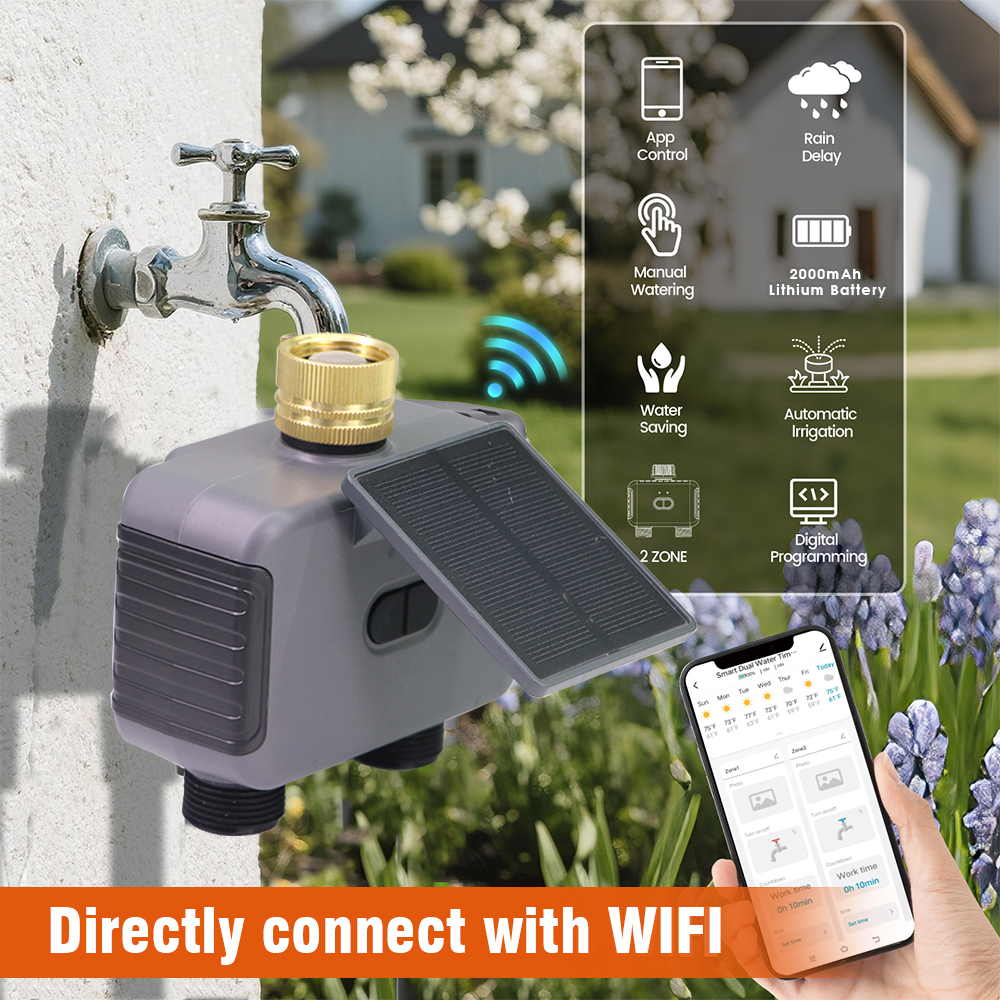 Tuay Smart Solar 2-Zone Wateri - Smart Garden Products ulasan dan harga