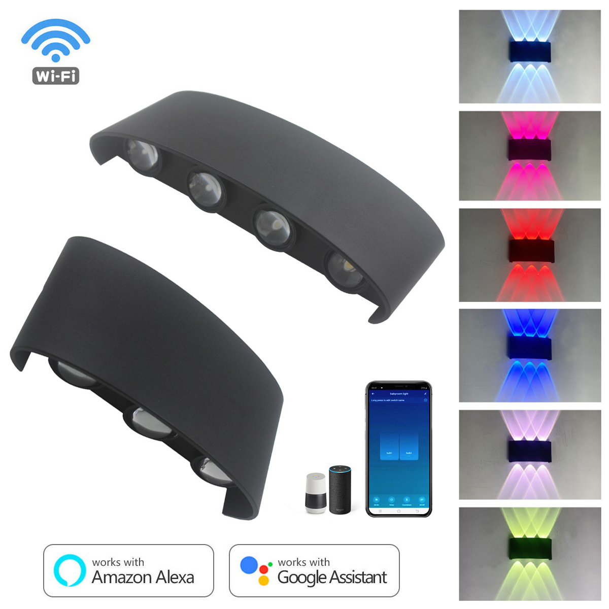 6W 8W RGBW Up Down LED Wall La - Smart Garden Led Lights ulasan dan harga