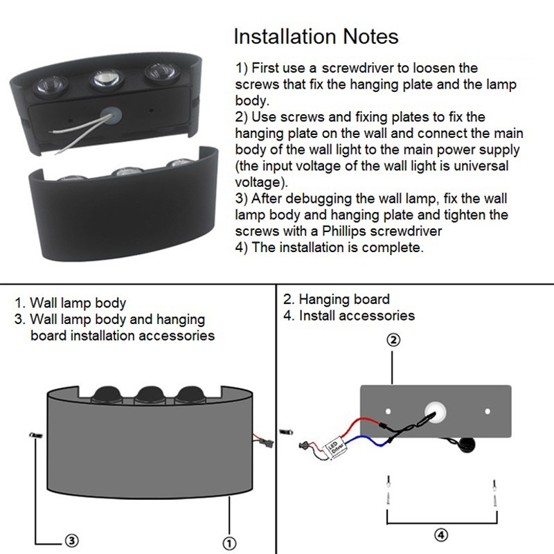 6W 8W RGBW Up Down LED Wall La - Smart Garden Led Lights ulasan dan harga