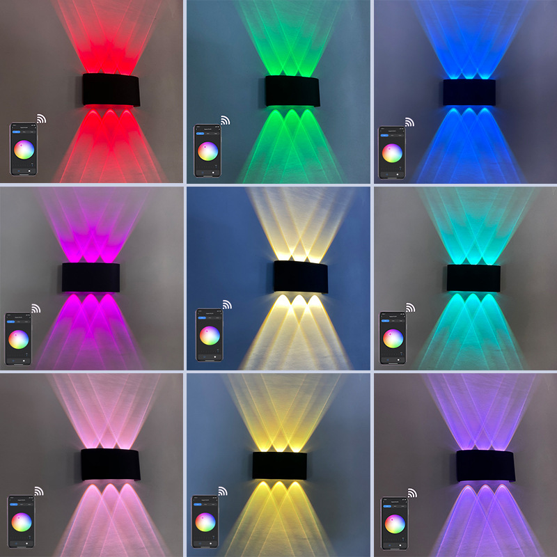 6W 8W RGBW Up Down LED Wall La - Smart Garden Led Lights ulasan dan harga