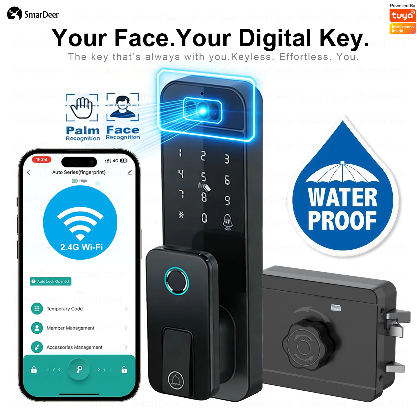 Waterproof Outdoor Smart Door  - Smart Garden Lock ulasan dan harga