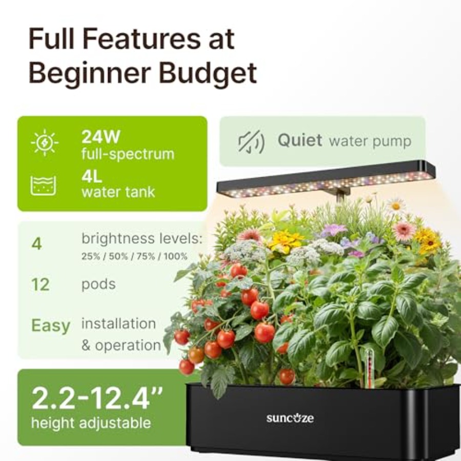 Hydroponics Growing System Kit - Indoor Herb Garden Kit ulasan dan harga