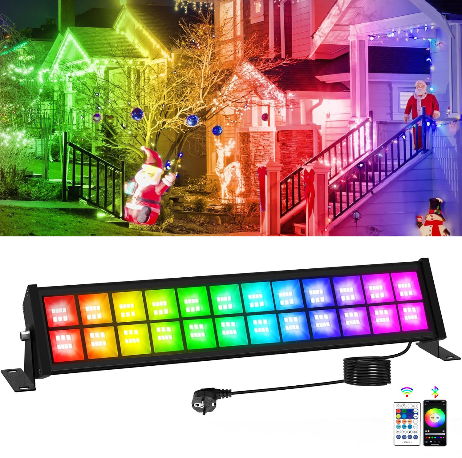 50/72W RGB LED Floodlight Bar  - Smart Garden Lights Uk ulasan dan harga
