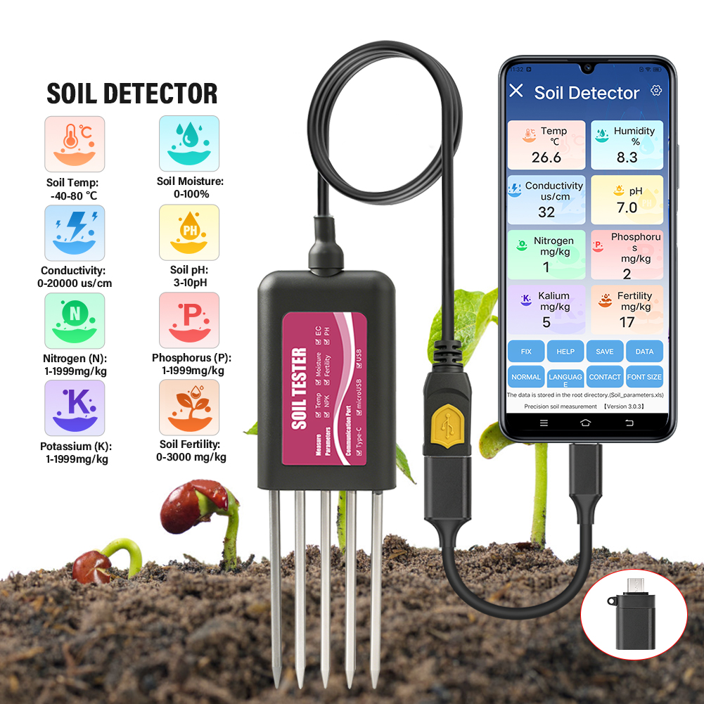 8in1 Smart Soil Tester NPK PH  - Smart Garden Products ulasan dan harga