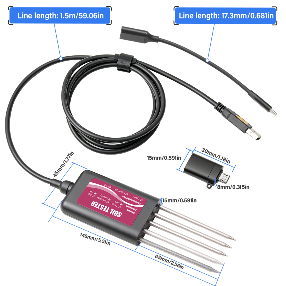 8in1 Smart Soil Tester NPK PH  - Smart Garden Products ulasan dan harga