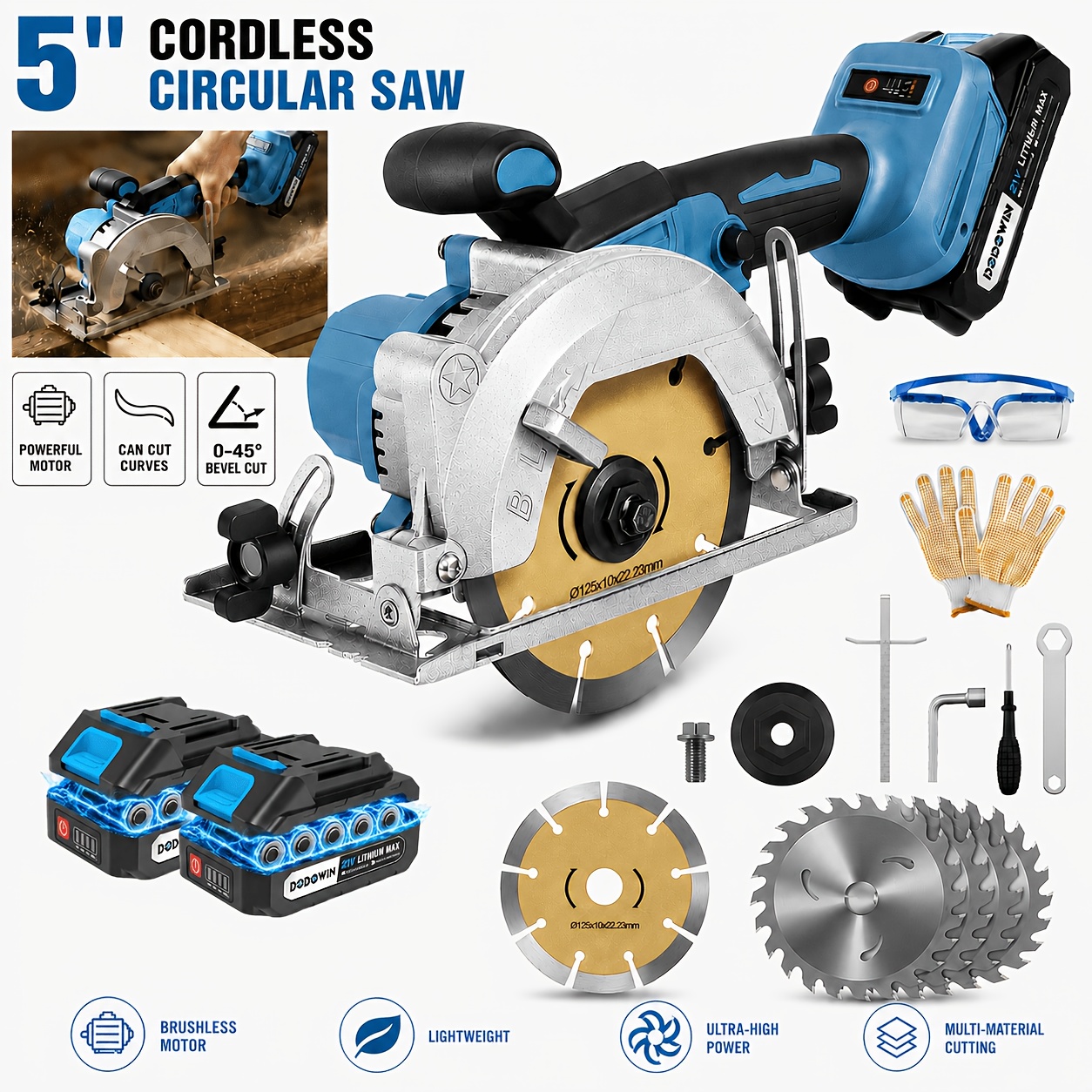 Brushless Circular Saw Kit - 2 - Smart Gardening ulasan dan harga