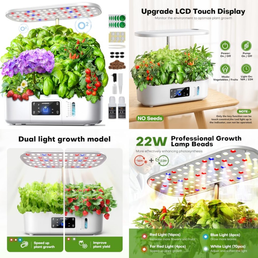 Hydroponics Growing System Kit - Indoor Herb Garden Kit ulasan dan harga
