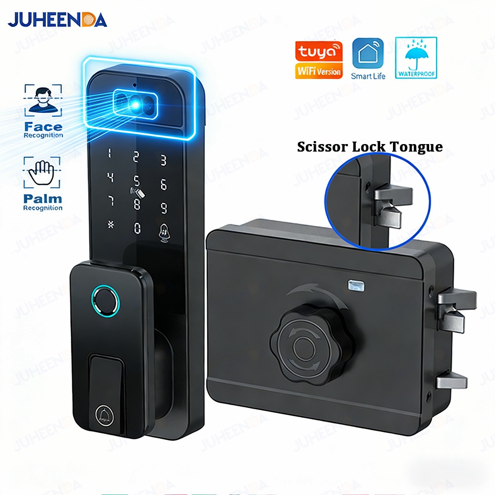 Tuya WiFi Smart Door Lock Face - Smart Garden Lock ulasan dan harga