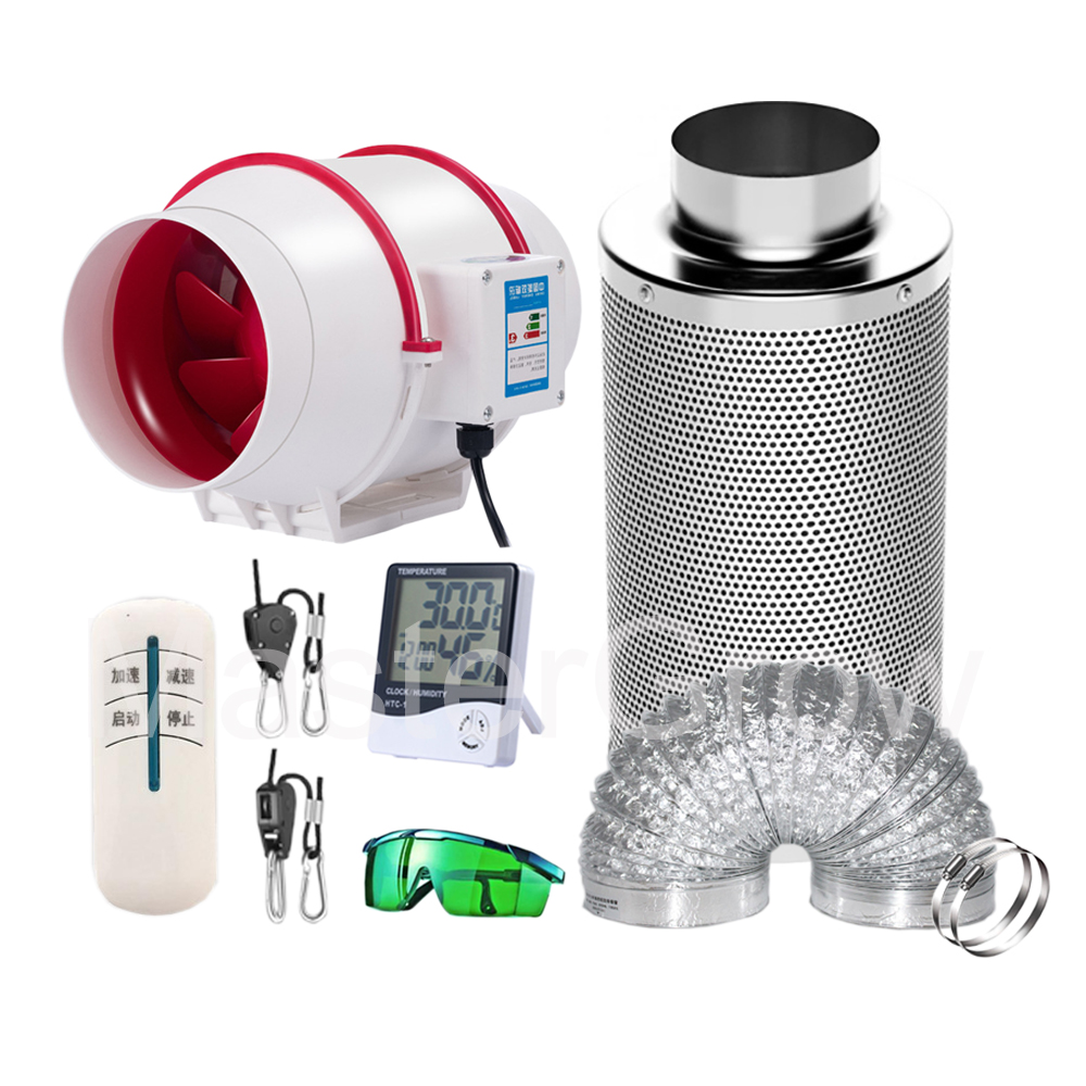 4/5/6/8inch Duct Fan Full Kit  - Grow Tent Complete Kit ulasan dan harga