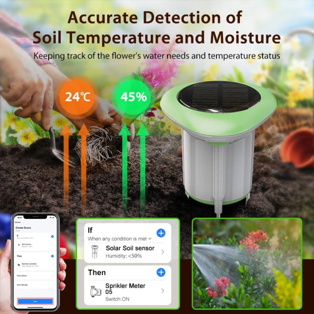 Smart WiFi Solar Soil Tester M - Smart Garden Products ulasan dan harga