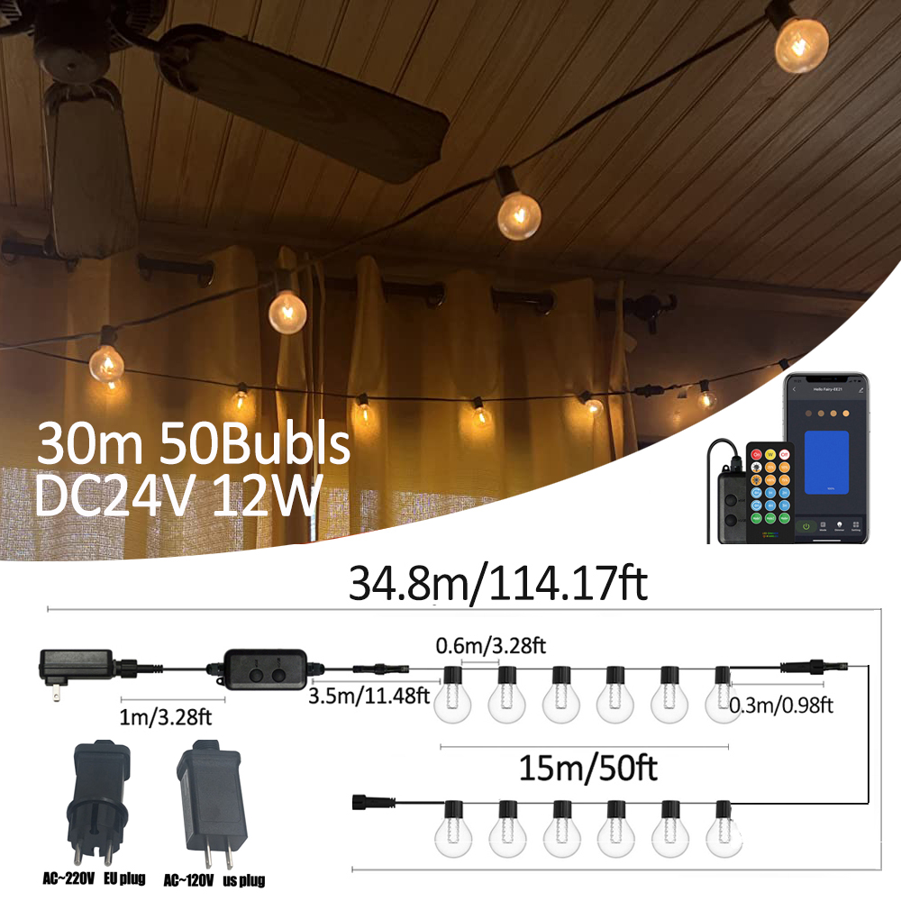 G40 Smart Outdoor DIY LED Stri - Smart Garden Led Lights ulasan dan harga