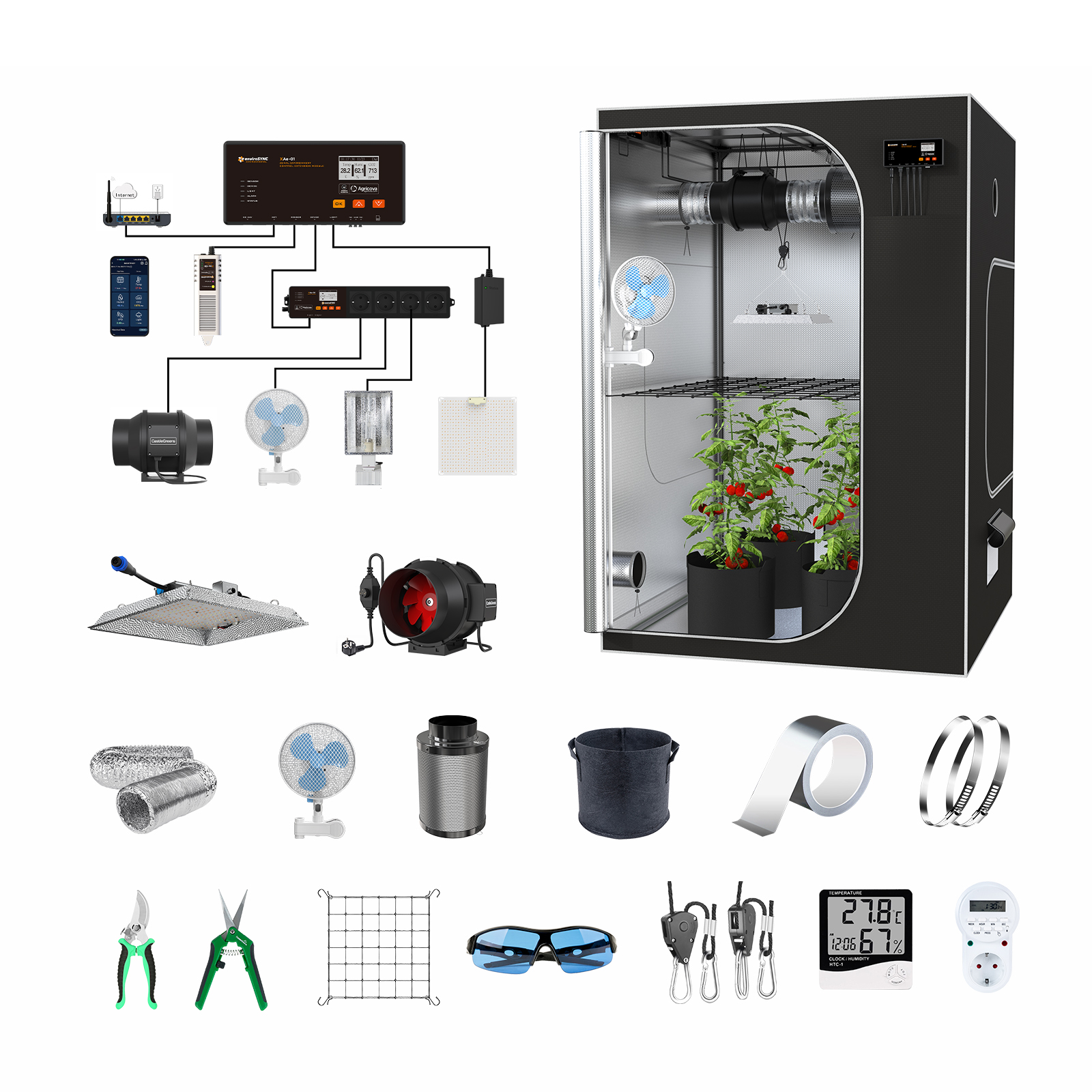 2024 Best Selling Smart Contro - Grow Tent Complete Kit ulasan dan harga
