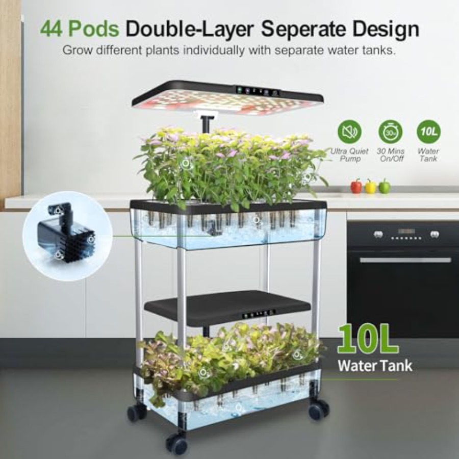Hydroponics Growing System Ind - Indoor Herb Garden Kit ulasan dan harga