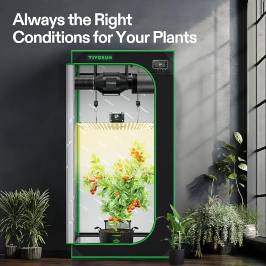Smart Grow Tent Kit 2.7 × 2.7f - Grow Tent Complete Kit ulasan dan harga