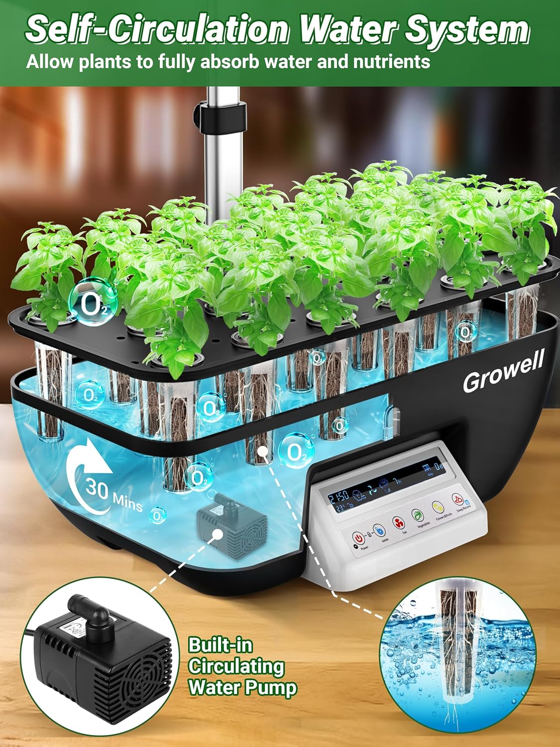 Hydroponics Growing System Kit - Indoor Herb Garden Kit ulasan dan harga