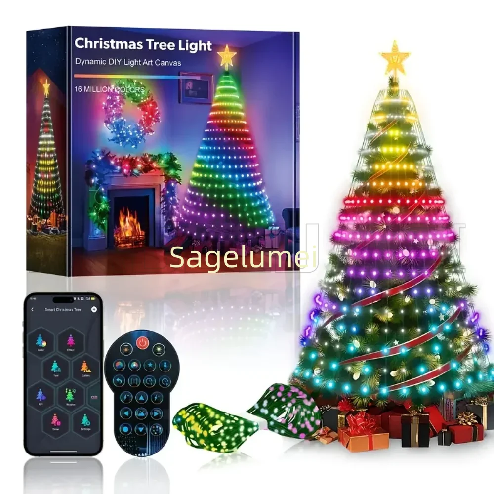 RGBIC 400LEDs Christmas Lights - Smart Garden Lights Uk ulasan dan harga