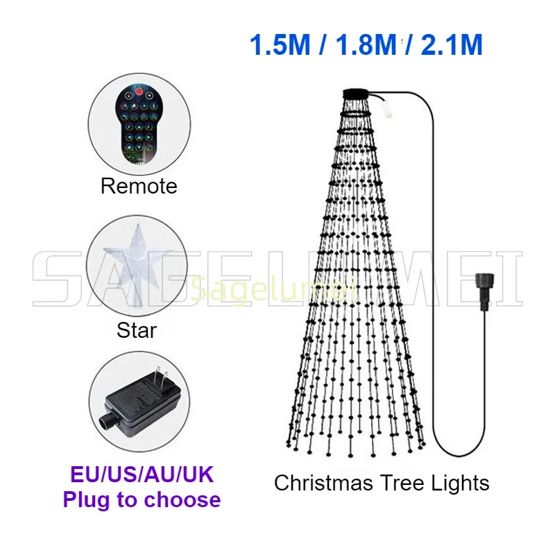 RGBIC 400LEDs Christmas Lights - Smart Garden Lights Uk ulasan dan harga