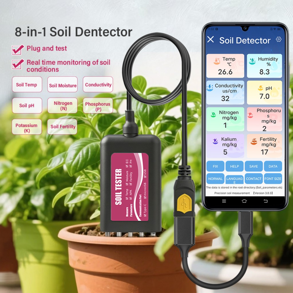 8-in-1 Garden Soil Tester NPK  - Smart Garden Products ulasan dan harga