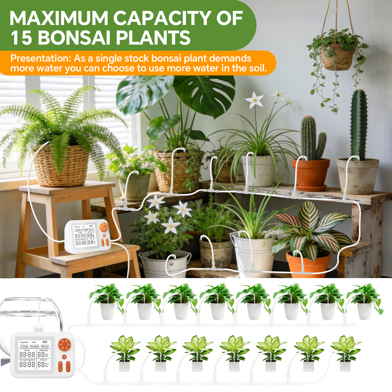 Automatic Drip Irrigation Syst - Smart Garden Click And Grow ulasan dan harga