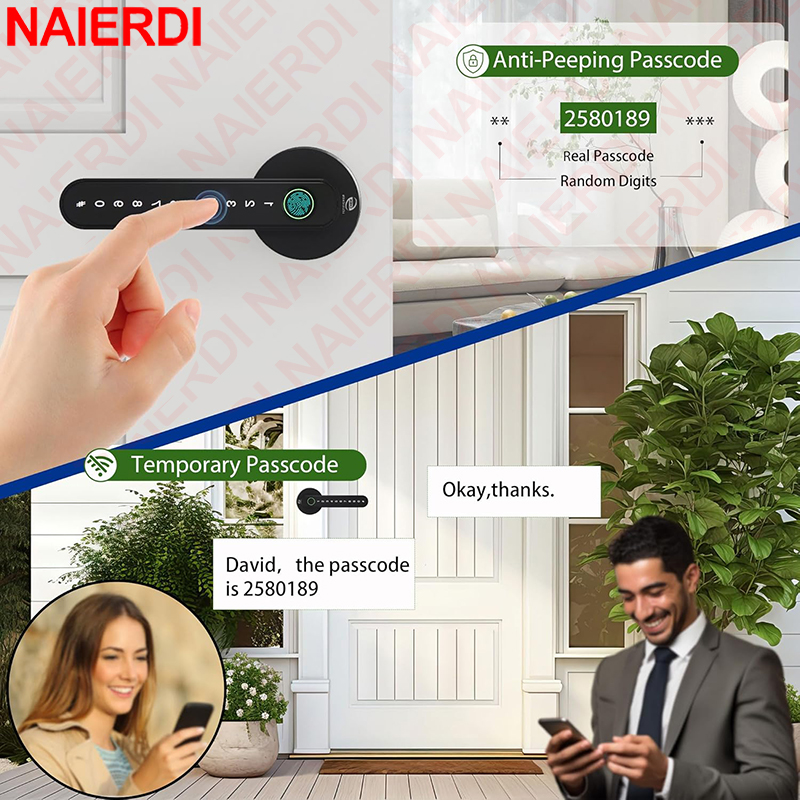 NAIERDI Smart Fingerprint Door - Smart Garden Lock ulasan dan harga