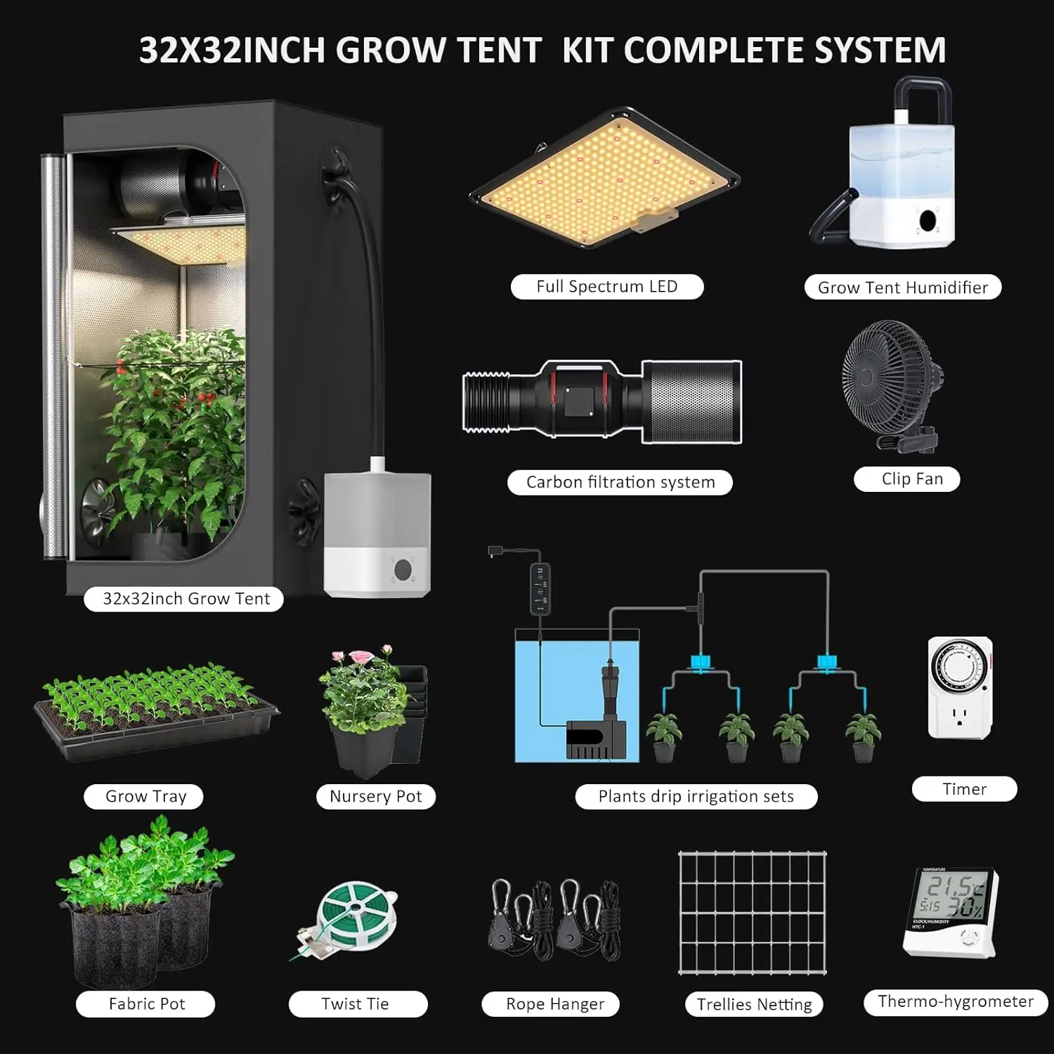 Upgrade Integrated Auto Grow T - Grow Tent Complete Kit ulasan dan harga