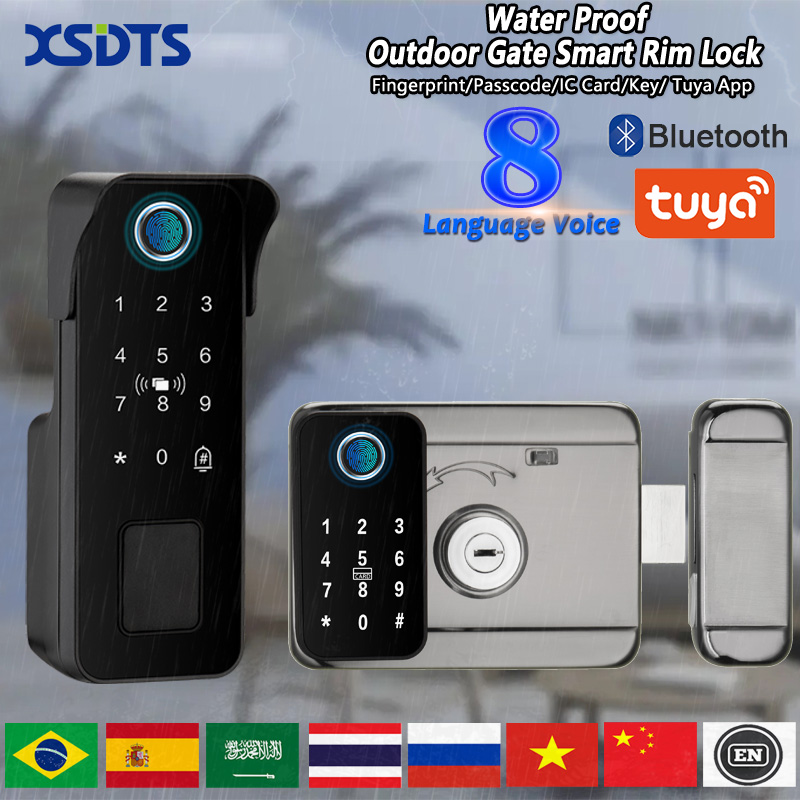Waterproof Smart Door Lock Fin - Smart Garden Lock ulasan dan harga