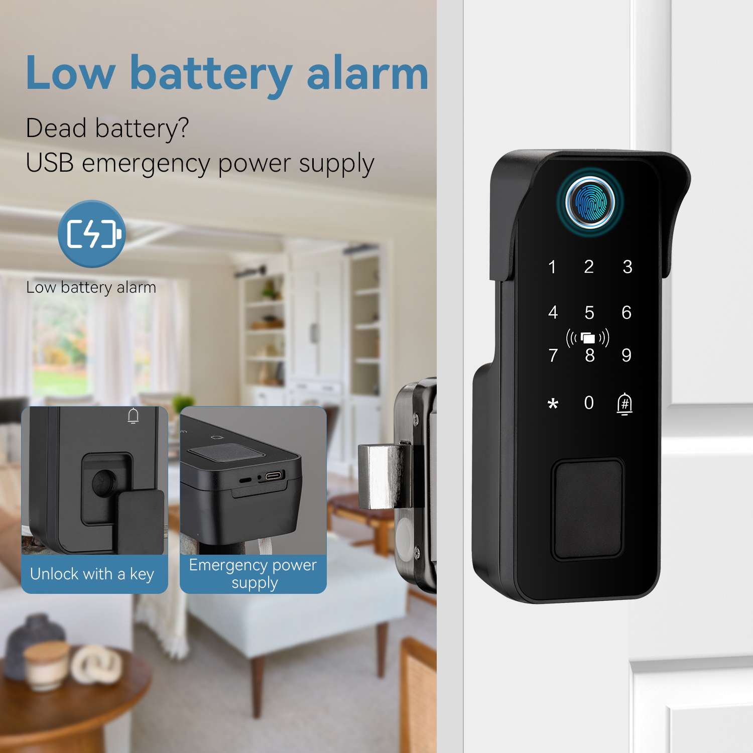 Waterproof Smart Door Lock Fin - Smart Garden Lock ulasan dan harga