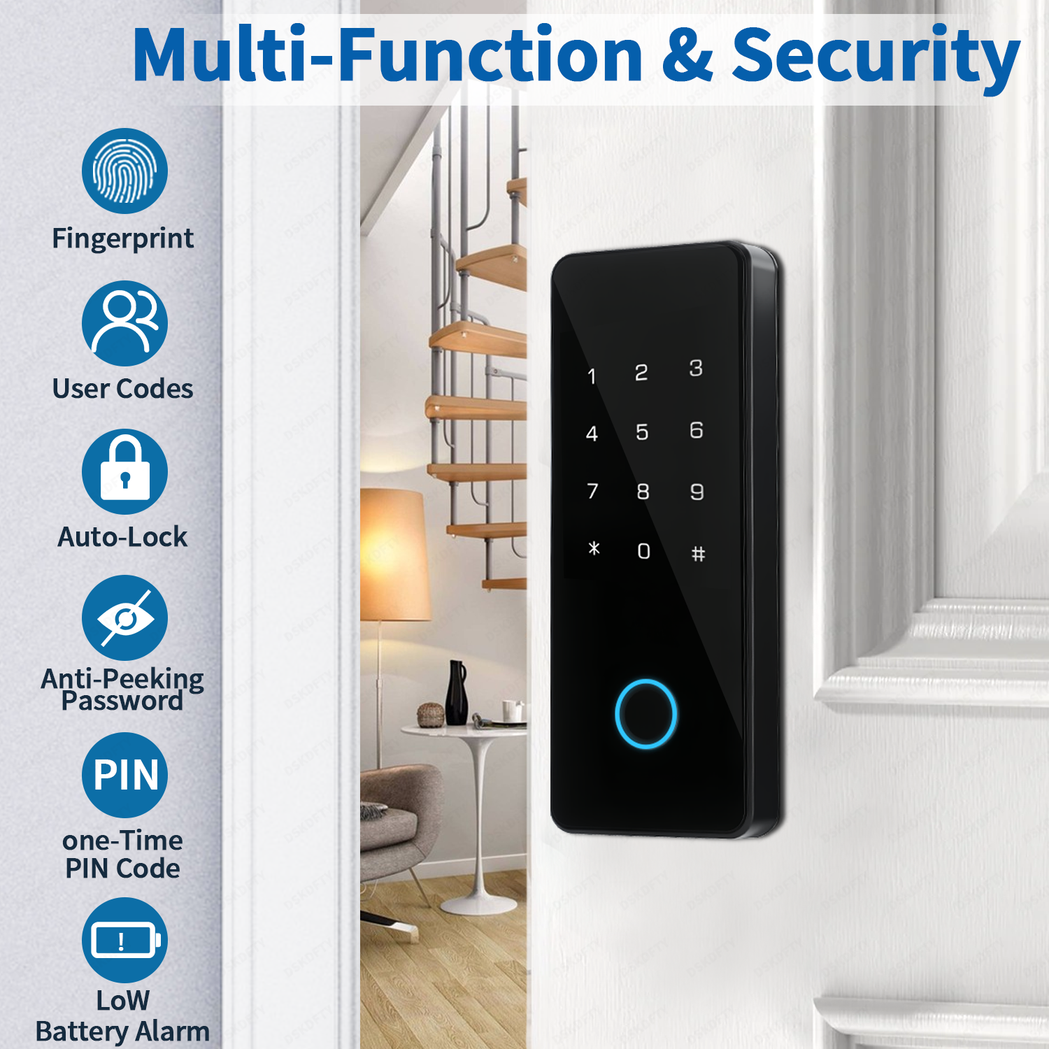 Smart Fingerprint Door Lock fo - Smart Garden Lock ulasan dan harga