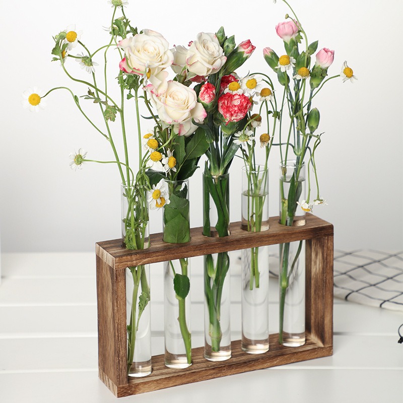 5-Tube Glass Hydroponic Plante - Indoor Herb Garden Kit ulasan dan harga