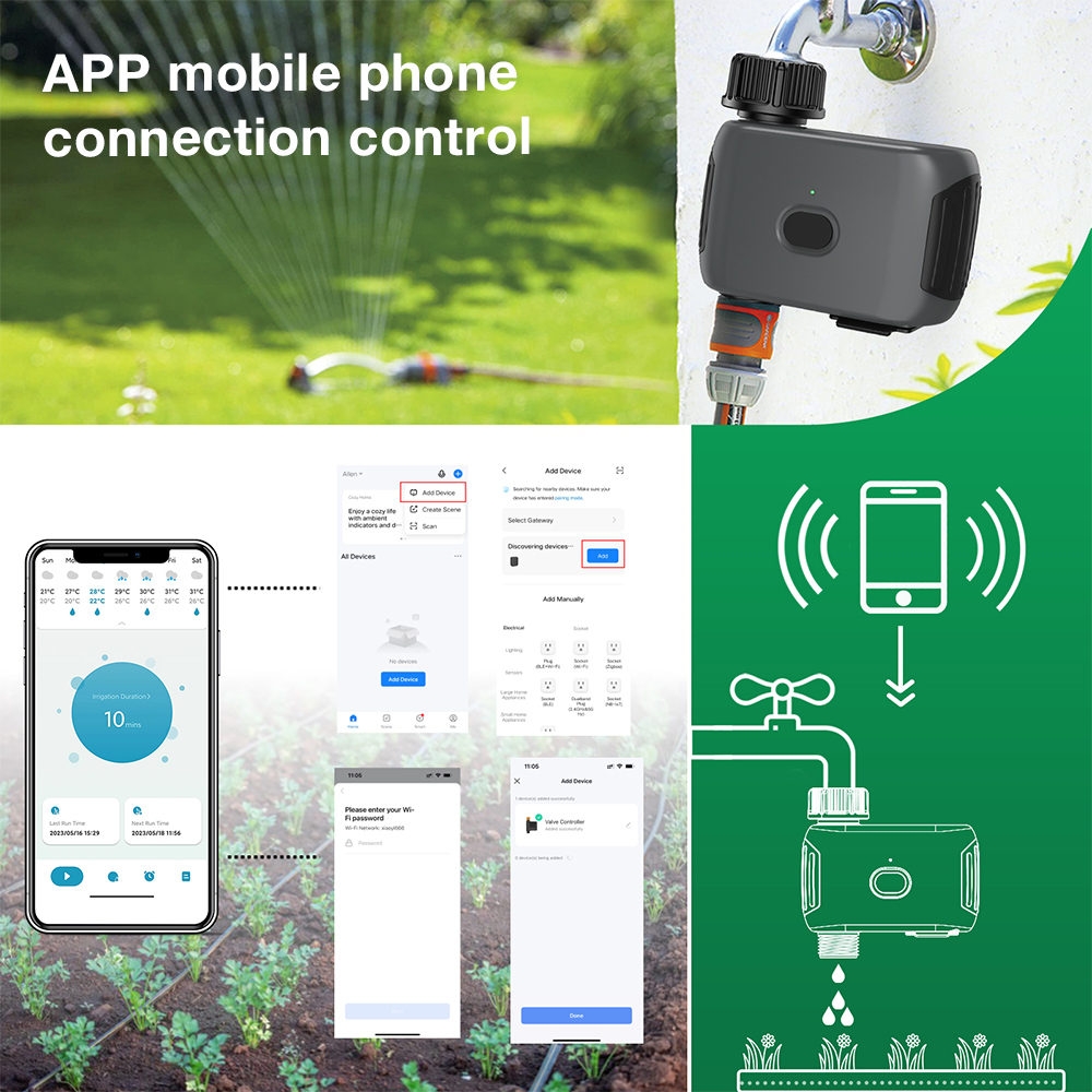 WiFi Smart Water Timer Single  - Smart Garden Sphagnum Moss ulasan dan harga