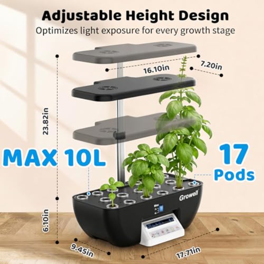 Hydroponics Growing System Kit - Indoor Herb Garden Kit ulasan dan harga