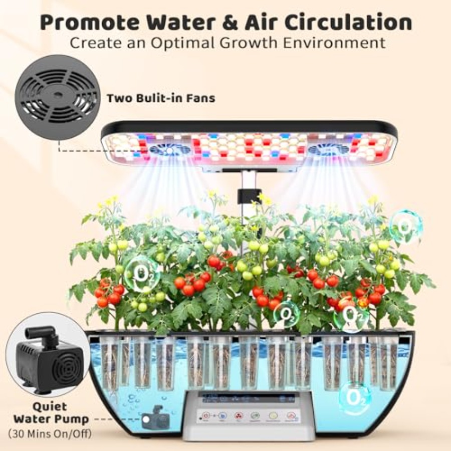 Hydroponics Growing System Kit - Indoor Herb Garden Kit ulasan dan harga
