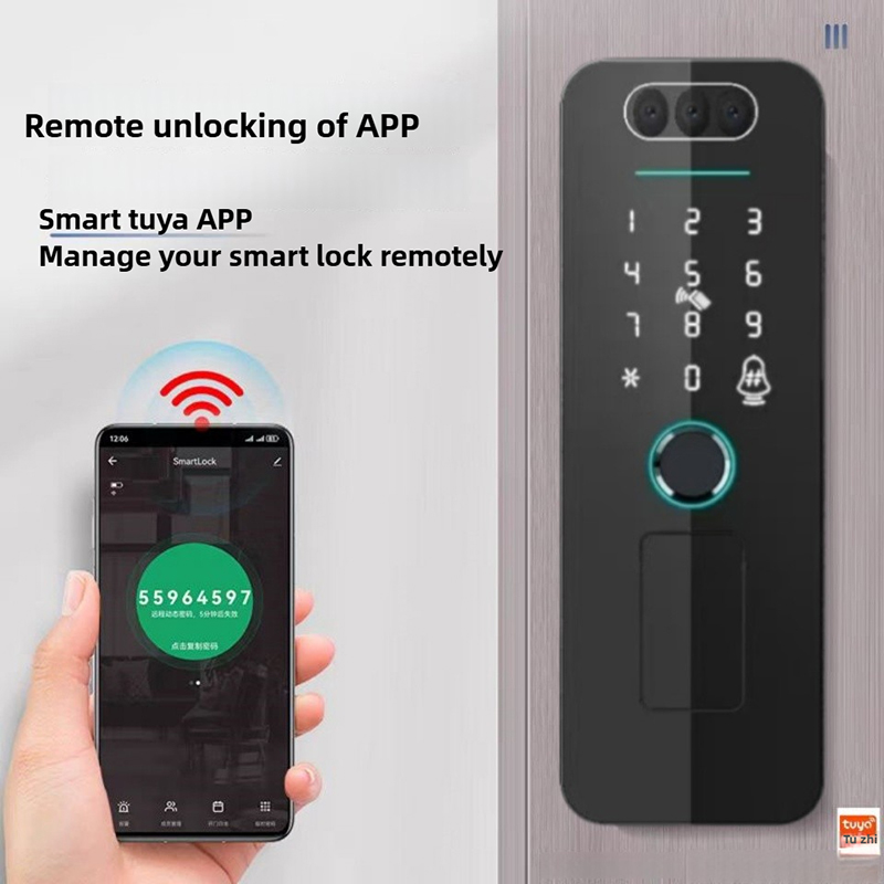Tuya Wifi SmartLife 3D Face Re - Smart Garden Lock ulasan dan harga