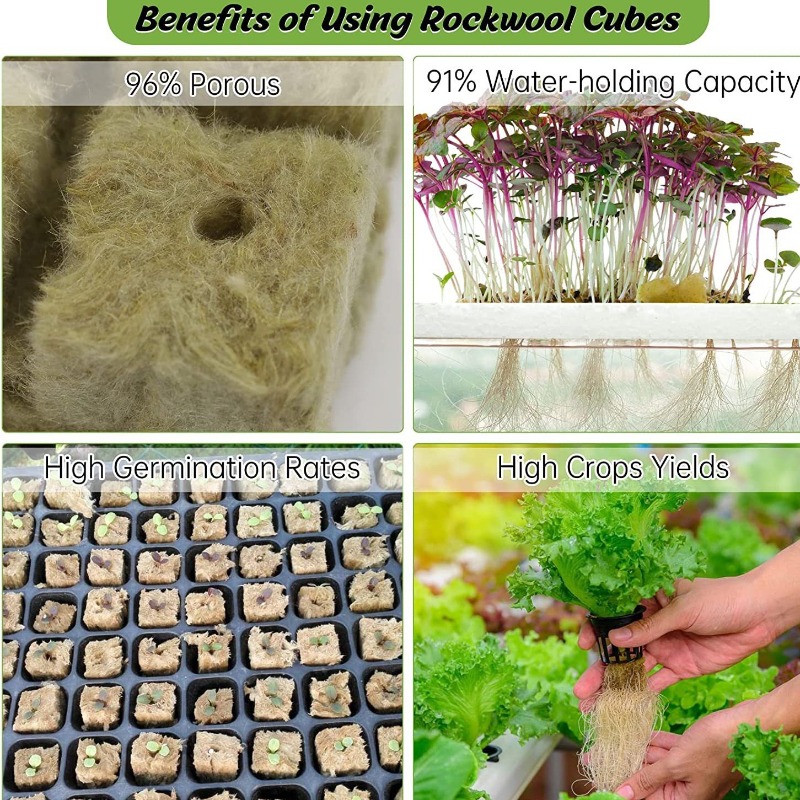 72-Pack Hydroponic Rockwool Cu - Indoor Herb Garden Kit ulasan dan harga