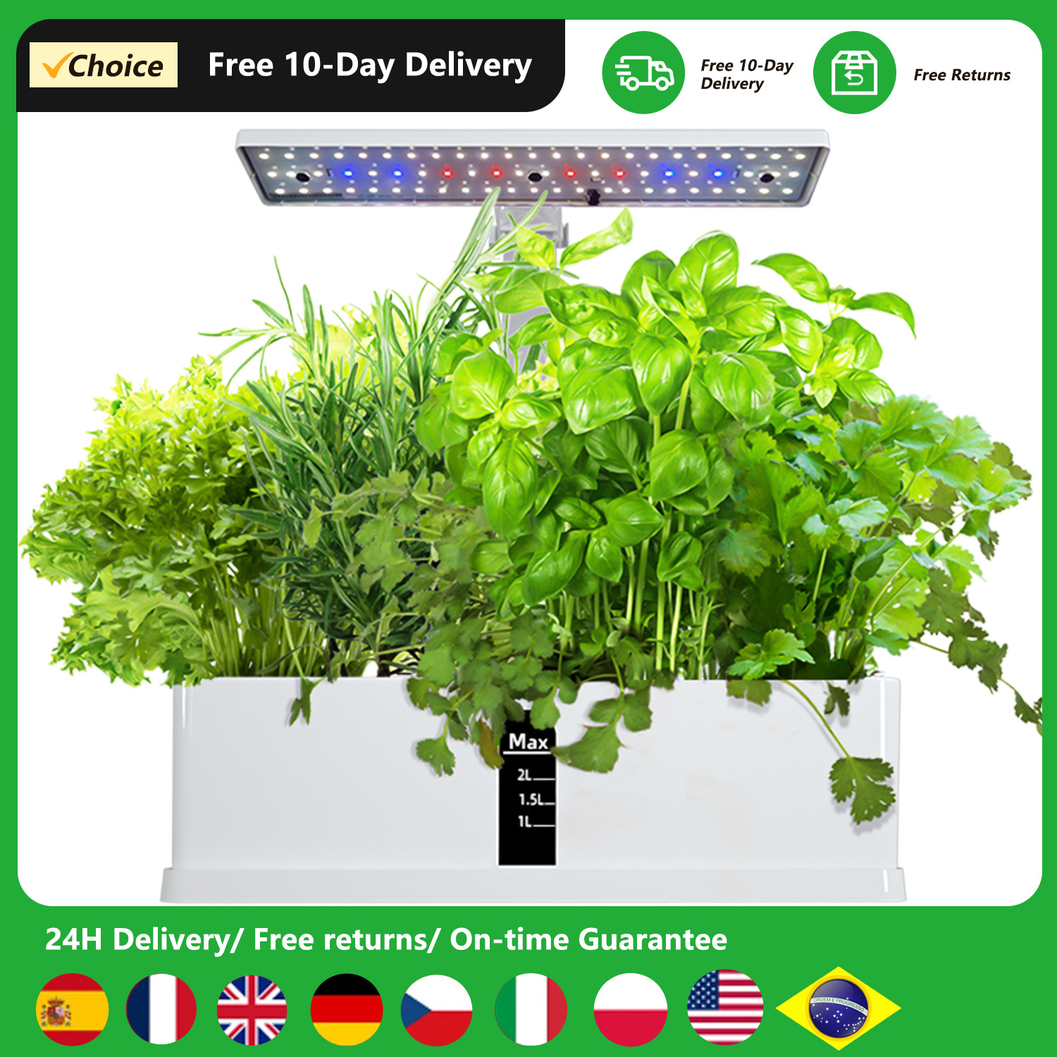 Smart Hydroponics Growing Syst - Smart Garden Led Lights ulasan dan harga