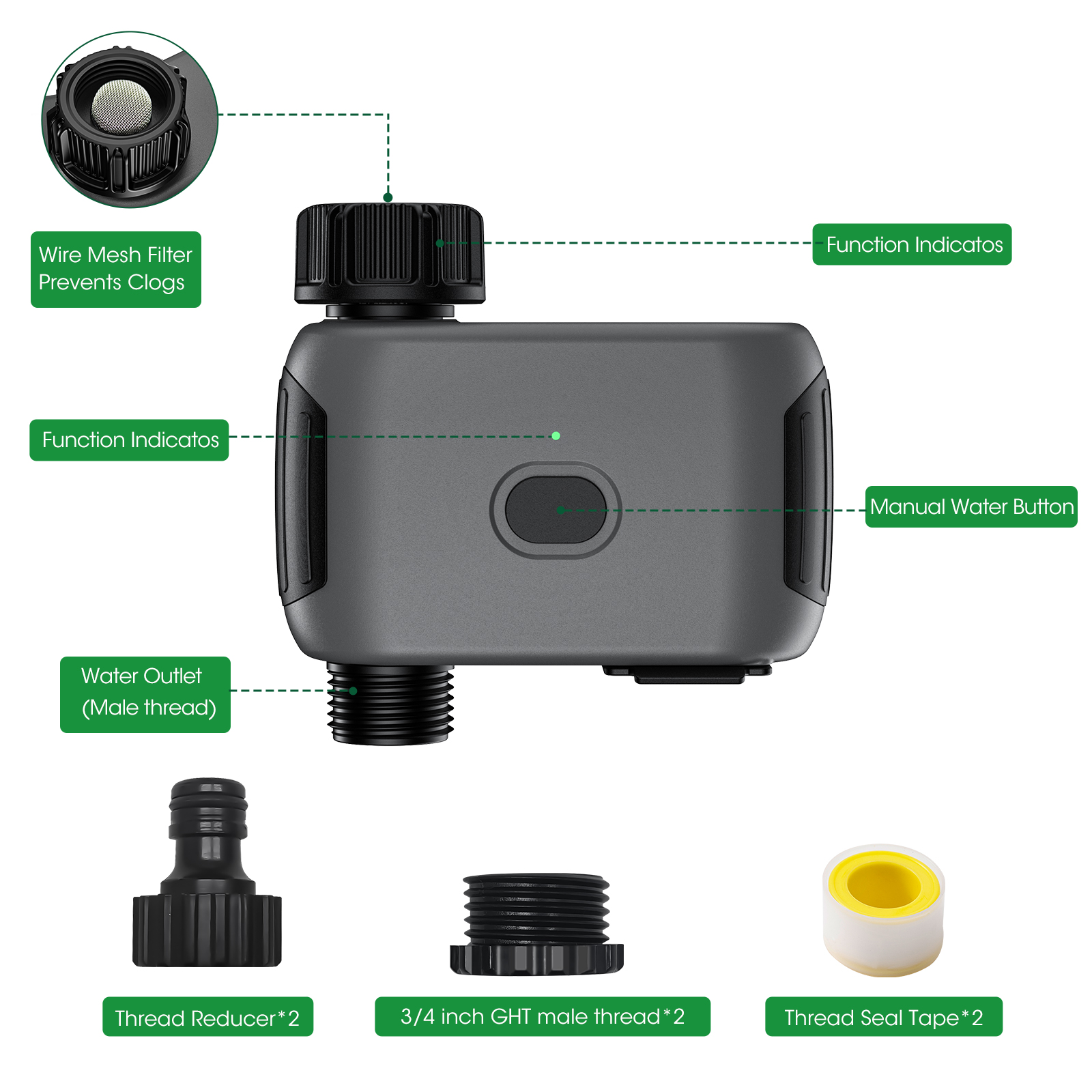Insoma Wifi Sprinkler Timer Au - Smart Garden Products ulasan dan harga