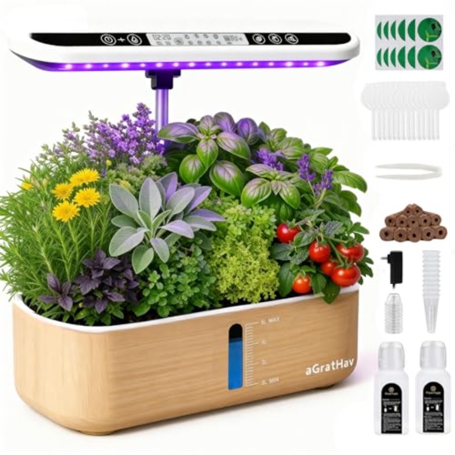 Hydroponics Growing System Kit - Indoor Herb Garden Kit ulasan dan harga