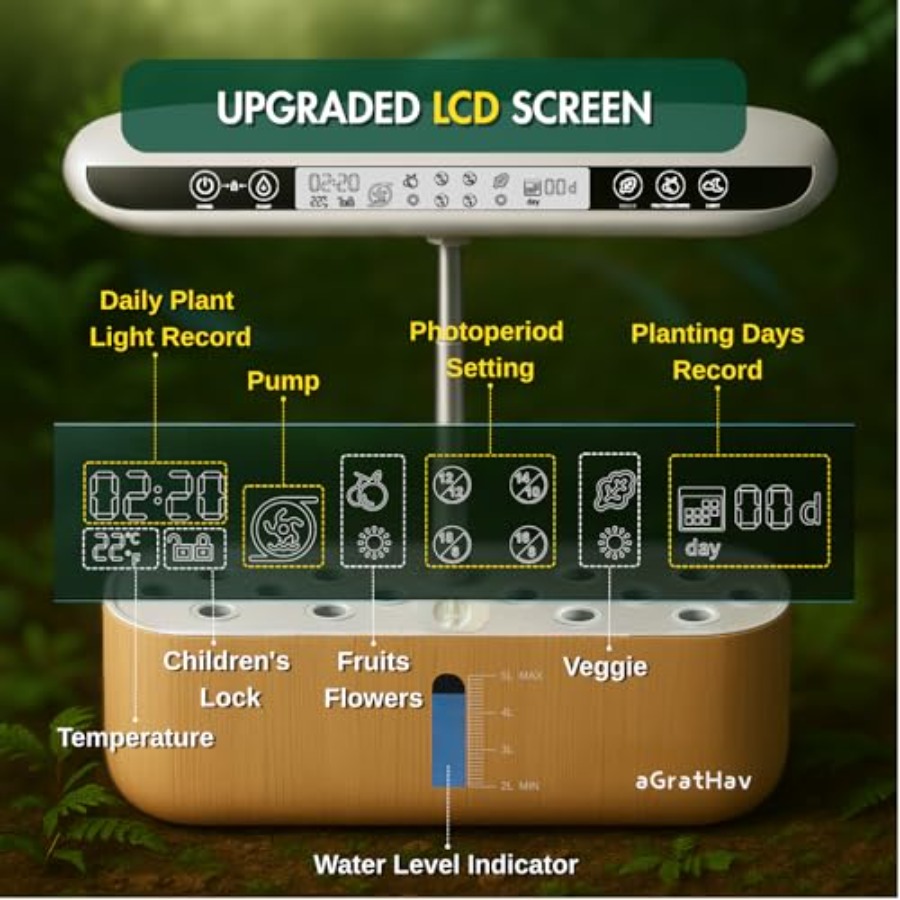 Hydroponics Growing System Kit - Indoor Herb Garden Kit ulasan dan harga