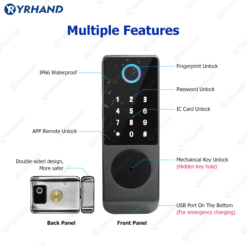 Tuya Smart lock Waterproof Wif - Smart Garden Lock ulasan dan harga