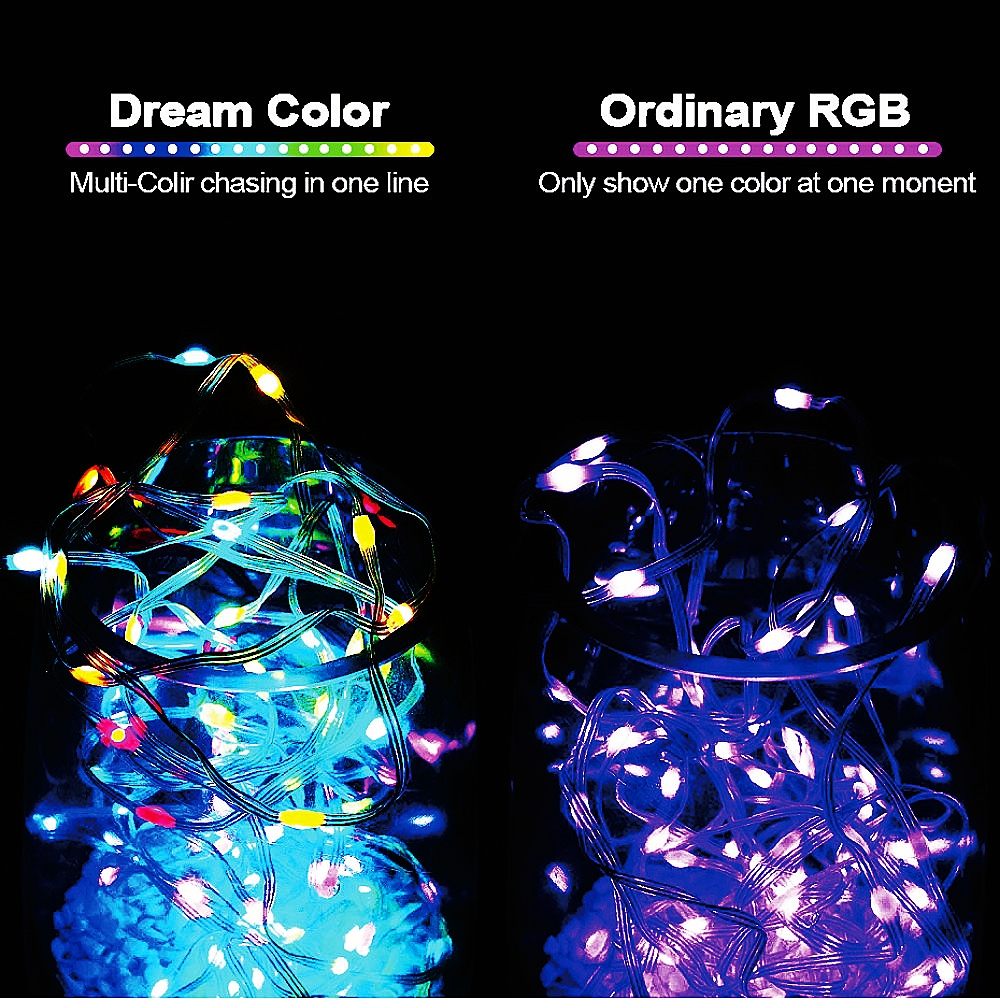 USB LED Smart app RGBIC Fairy  - Smart Garden Led Lights ulasan dan harga